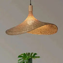 Pendente de Rattan Hat - Design Natural e Elegância Atemporal  Iluminação  Casa Farfelle
