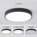 Plafon Sobrepor Led Nórdico Royale Casa Farfelle  161 (Iluminação)  Casa Farfelle