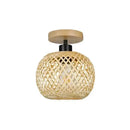 Plafon de Bambu Artesanal  Iluminação  Casa Farfelle