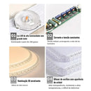 Plafon de Cristal 2 Andares Premium – Iluminação Luxuosa e Moderna Zelar - Casa & Jardim    Casa Farfelle