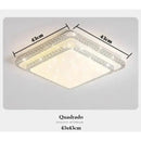 Plafon de Cristal 2 Andares Premium  Iluminação  Casa Farfelle