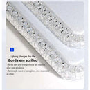 Plafon de Cristal 2 Andares Premium  173 (Iluminação)  Casa Farfelle