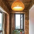 Plafon de Teto Bambu Artesanal  208 (Iluminação)  Casa Farfelle