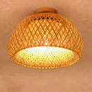 Plafon de Teto Bambu Artesanal  208 (Iluminação)  Casa Farfelle