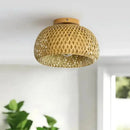 Plafon de Teto Bambu Artesanal  Iluminação  Casa Farfelle