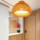 Plafon de Teto Bambu Artesanal  Iluminação  Casa Farfelle