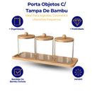 Porta Cotonete e Algodão para Banheiro Lunea  480  Casa Farfelle
