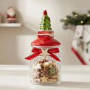 Pote de Vidro Natalino 300ml Porta Doces e Biscoitos  Natal  Casa Farfelle