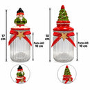 Pote de Vidro Natalino 300ml Porta Doces e Biscoitos  Natal  Casa Farfelle