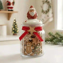 Pote de Vidro Natalino 300ml Porta Doces e Biscoitos  Natal  Casa Farfelle