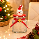 Pote de Vidro Natalino 300ml Porta Doces e Biscoitos  Natal  Casa Farfelle