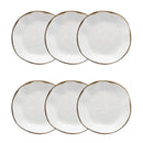 Pratos Oxford Jogo 6 Fundos Porcelana Coleção Ryo Casa Farfelle  488 (Produto Shopee)  Casa Farfelle