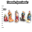 Presépio de Natal Completo 10 Peças 8cm Colorido