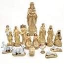 Presépio de Natal Completo 13 Peças em Gesso Resinado 15cm  Natal  Casa Farfelle