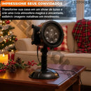 Projetor de Natal Externo LED RGB 16 Desenhos com Espeto  Natal  Casa Farfelle