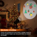 Projetor de Natal Externo LED RGB 16 Desenhos com Espeto  Natal  Casa Farfelle