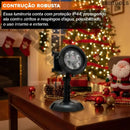 Projetor de Natal Externo LED RGB 16 Desenhos com Espeto  Natal  Casa Farfelle