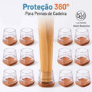 Protetores de Silicone para Pés de Cadeira com Feltro  346  Casa Farfelle