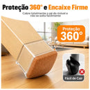 Protetores de Silicone para Pés de Cadeira com Feltro  346  Casa Farfelle