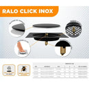 Ralo Click Inteligente Para Banheiro Veda Cheiro Casa Farfelle  95  Casa Farfelle