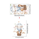 Adesivo de Parede Infantil Balão de Ar Quente com Animais