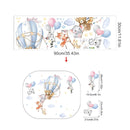 Adesivo de Parede Infantil Balão de Ar Quente com Animais