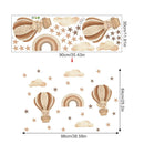 Adesivo de Parede Infantil Balão de Ar Quente com Animais