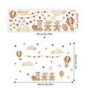 Adesivo de Parede Infantil Balão de Ar Quente com Animais