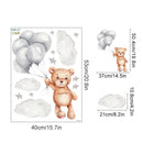 Adesivo de Parede Infantil Balão de Ar Quente com Animais