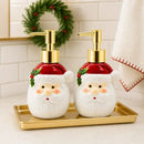 Saboneteira Papai Noel de Porcelana 350ml  Natal  Casa Farfelle