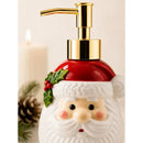 Saboneteira Papai Noel de Porcelana 350ml  Natal  Casa Farfelle