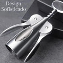 Saca-Rolhas Luxo em Metal Polido Casa Farfelle  355  Casa Farfelle