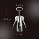 Saca-Rolhas Luxo em Metal Polido Casa Farfelle  355  Casa Farfelle