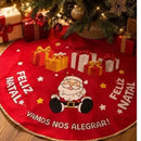 Saia para Árvore de Natal Feliz Natal 75cm  Natal  Casa Farfelle