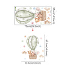 Adesivo de Parede Infantil Balão de Ar Quente com Animais