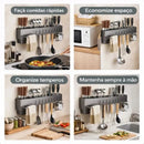 Suporte para Utensílios e Talhares OrganizePro  334  Casa Farfelle