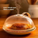 Tampa Anti-respingos para Micro-ondas com Saída de Vapor Casa Farfelle  333  Casa Farfelle