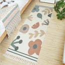 Tapete de Algodão Retangular Sala Quarto Nórdico Flower Casa Farfelle  321  Casa Farfelle