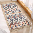 Tapete de Algodão Retangular Sala Quarto Nórdico Triângulos Casa Farfelle  309  Casa Farfelle