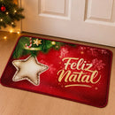Tapete de Porta Natalino Bouclé 60x40cm