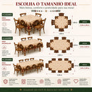 Toalha de Mesa 6 Lugares Natalina em Oxford para 4, 6 e 8 Lugares