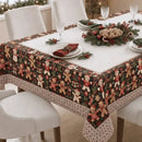 Toalha de Mesa de Natal 6 Lugares Retangular Luxo  Natal  Casa Farfelle