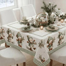 Toalha de Mesa de Natal 6 Lugares Retangular Luxo  Natal  Casa Farfelle