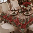 Toalha de Mesa de Natal 6 Lugares Retangular Luxo  Natal  Casa Farfelle