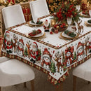 Toalha de Mesa de Natal 6 Lugares Retangular Luxo  Natal  Casa Farfelle