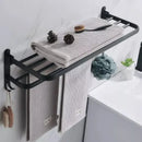 Toalheiro Duplo em Alumínio com Ganchos | DuoClean Casa Farfelle  463  Casa Farfelle