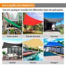 Toldo Triangular Impermeável Anti-UV para Áreas Externas 73  Casa Farfelle