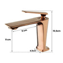 Torneira Monocomando Rose Gold - Nina Casa Farfelle  170  Casa Farfelle