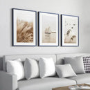 Trio de Quadros Decorativos 40x60 com Moldura - Paisagem Minimalista Casa Farfelle  484 (Produto Shopee)  Casa Farfelle