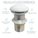 Válvula Click Cerâmica Cuba Banheiro Casa Farfelle  115  Casa Farfelle
